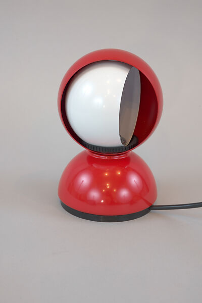 "Eclisse" Lamp, Vico Magistretti (Italian, Milan 1920–2006 Milan), Red paint coated metal