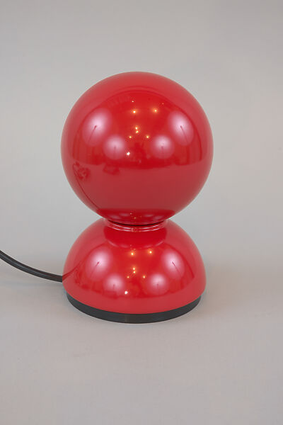 "Eclisse" Lamp, Vico Magistretti (Italian, Milan 1920–2006 Milan), Red paint coated metal
