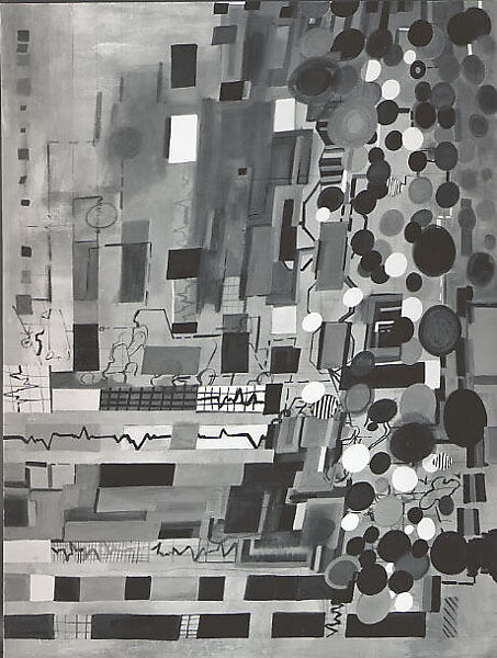 Untitled Grey Number 11, Lydia Dona (American, born Rumania, Bucharest, 1955), Oil, enamel acrylic on canvas 