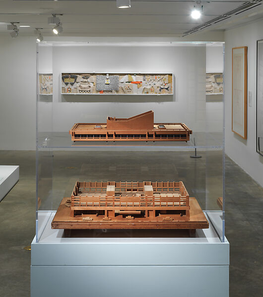 Kurashiki City Hall Model, Kenzo Tange (Japanese, Osaka 1913–2005 Tokyo), Hoo no ki wood (magnolia hypoleuca), plastic 