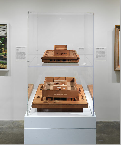 Kurashiki City Hall Model, Kenzo Tange (Japanese, Osaka 1913–2005 Tokyo), Hoo no ki wood (magnolia hypoleuca), Poly(methyl methacrylate) (PMMA)