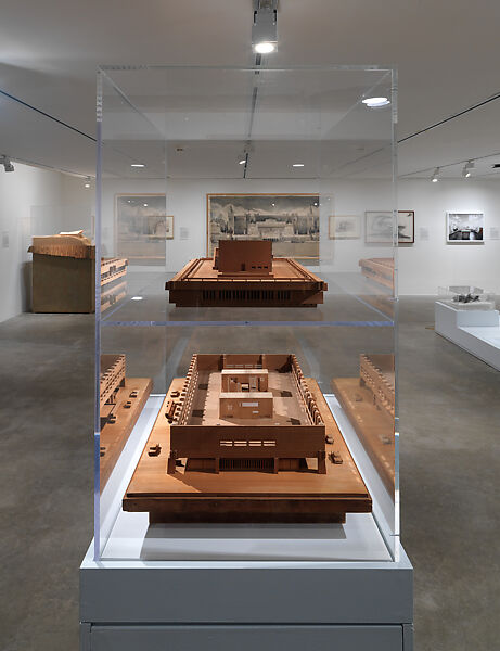 Kurashiki City Hall Model, Kenzo Tange (Japanese, Osaka 1913–2005 Tokyo), Hoo no ki wood (magnolia hypoleuca), Poly(methyl methacrylate) (PMMA)