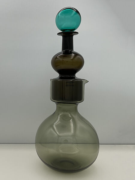 "Kremlin Bells" Decanter (Model No. 1500), Kaj Franck (Finnish, Vyborg 1911–1989 Santorini, Greece), Glass, cork