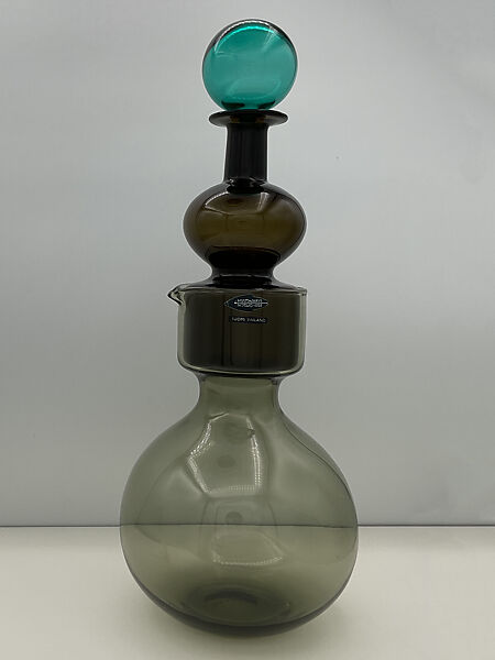 "Kremlin Bells" Decanter (Model No. 1500), Kaj Franck (Finnish, Vyborg 1911–1989 Santorini, Greece), Glass, cork 