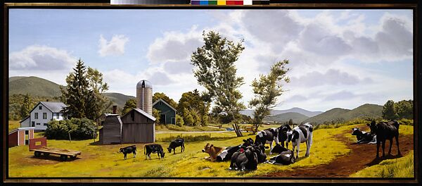 Heifers, Pawlet, Vermont, Altoon Sultan (American, born Brooklyn, New York, 1948), Oil on canvas 