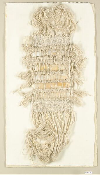 Écailles, Sheila Hicks (American, born Hastings, Nebraska, 1934), Silk, wool, razor clam shells 