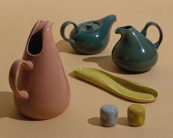 American Modern Pitcher, Russel Wright (American, Lebanon, Ohio 1904–1976 New York), Earthenware