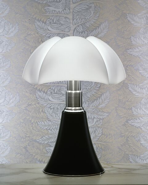 "Pipistrello" Lamp, Gae (Gaetana) Aulenti (Italian, Palazzolo dello Stello 1927–Milan 2012), Lacquered aluminum, stainless steel, perspex 