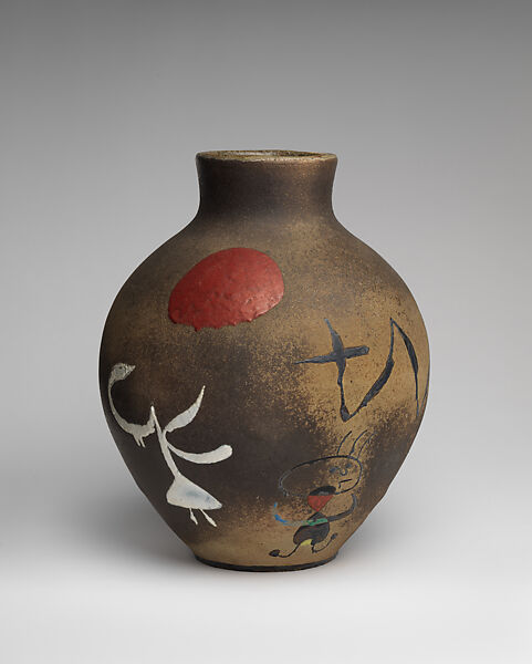 Vase, Joan Miró (Spanish, Barcelona 1893–1983 Palma de Mallorca), Painted earthenware