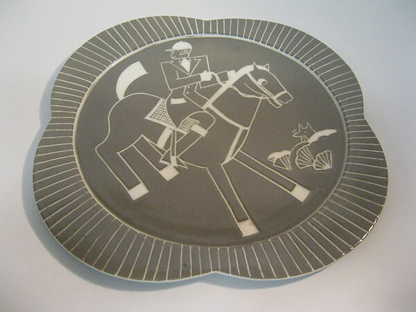 Plate, Waylande Gregory (American, Baxter Springs, Kansas 1905–1971 Warren Township, New Jersey), Glazed ceramic 