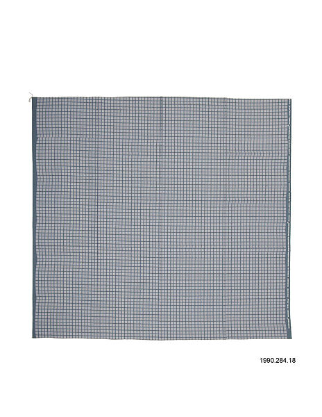 "Pieni Ruutu" Textile Sample, Vuokko Eskolin-Nurmesniemi (Finnish, born 1930), Cotton 