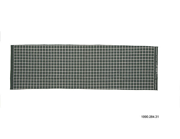 "2-Ruutu" Textile Sample, Vuokko Eskolin-Nurmesniemi (Finnish, born 1930), Cotton 