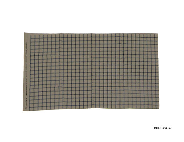 "2-Ruutu" Textile Sample, Vuokko Eskolin-Nurmesniemi (Finnish, born 1930), Cotton 