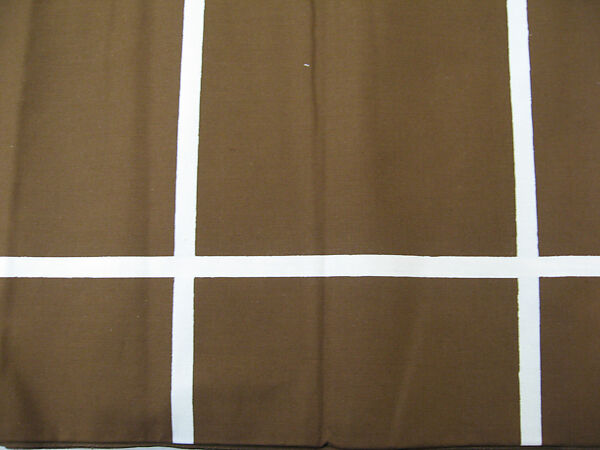 "Jätti-Ruutu" Textile Sample, Vuokko Eskolin-Nurmesniemi (Finnish, 1930–2026), Cotton