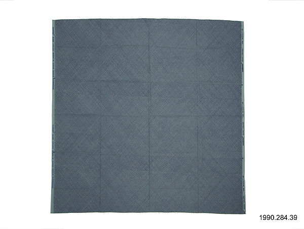 "Yks-Ruutu-1" Textile Sample, Vuokko Eskolin-Nurmesniemi (Finnish, born 1930), Cotton 