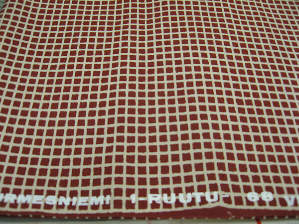 "1-Ruutu" Textile Sample, Vuokko Eskolin-Nurmesniemi (Finnish, 1930–2026), Cotton