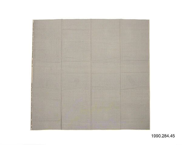 "1-Ruutu" Textile Sample, Vuokko Eskolin-Nurmesniemi (Finnish, born 1930), Cotton 