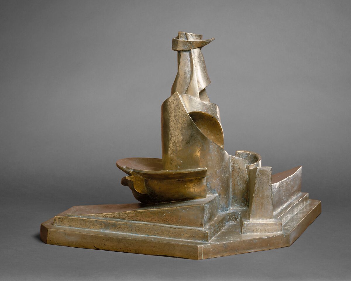 Development of a Bottle in Space, Umberto Boccioni (Italian, Reggio 1882–1916 Sorte), Bronze