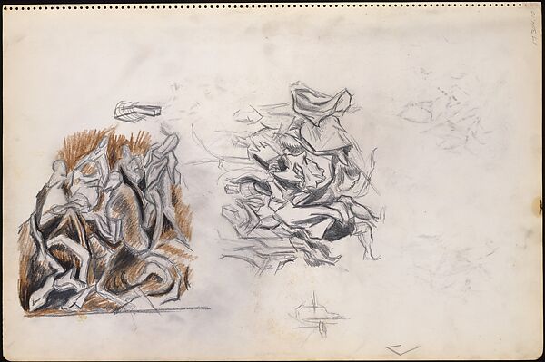 Untitled, Jackson Pollock (American, Cody, Wyoming 1912–1956 East Hampton, New York), Graphite on paper 
