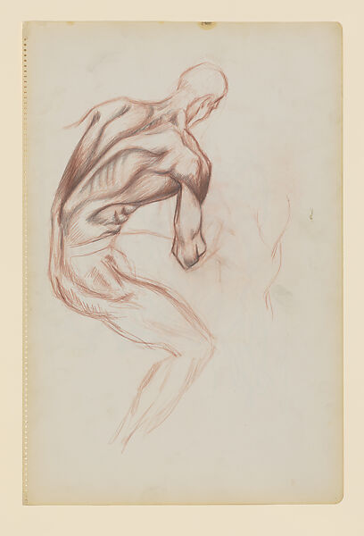 Untitled, Jackson Pollock (American, Cody, Wyoming 1912–1956 East Hampton, New York), Colored pencil (recto), colored pencil and graphite (verso) on paper