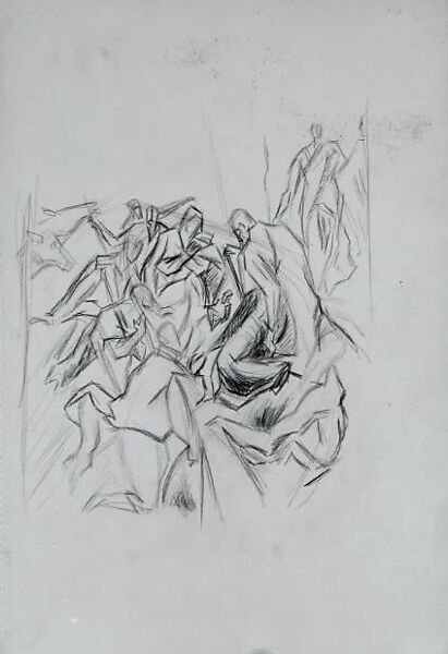 Untitled, Jackson Pollock (American, Cody, Wyoming 1912–1956 East Hampton, New York), Colored pencil and graphite on paper 
