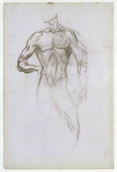 Untitled, Jackson Pollock (American, Cody, Wyoming 1912–1956 East Hampton, New York), Colored pencil and graphite on paper (recto) ; Colored pencil on paper (verso) 