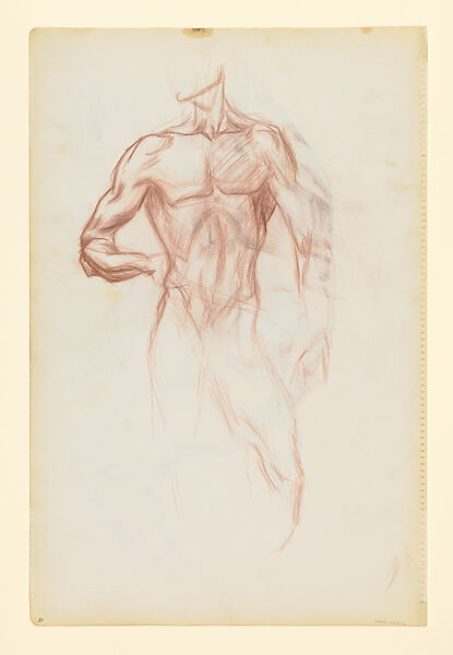 Untitled, Jackson Pollock (American, Cody, Wyoming 1912–1956 East Hampton, New York), Colored pencil and graphite on paper (recto) ; Colored pencil on paper (verso)