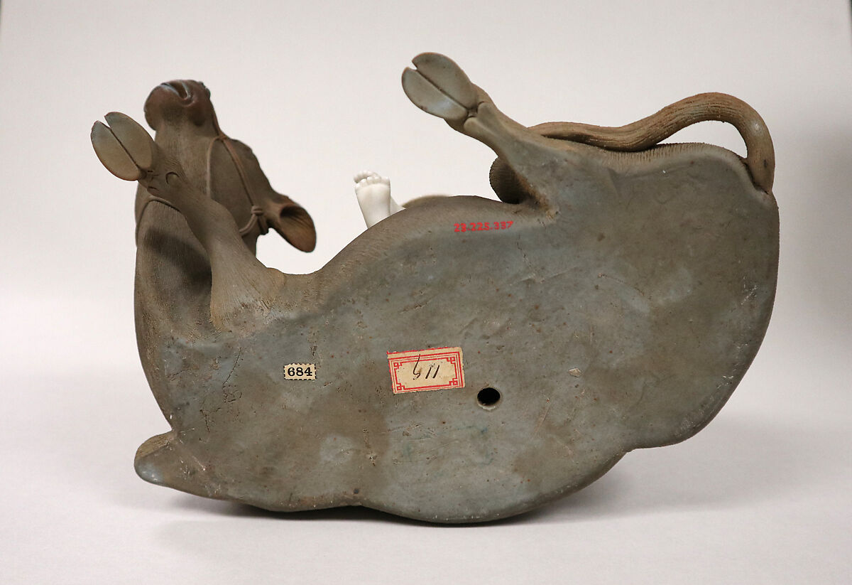 Figure, Kawamoto Hansuke IV (Japanese, active first half of the 19th century), Stoneware and porcelain (Seto ware), Japan