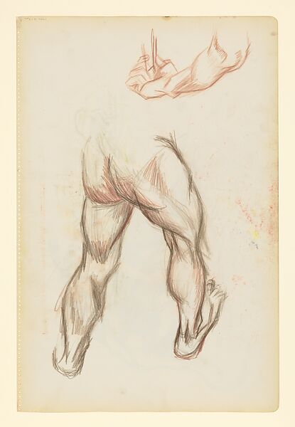 Untitled, Jackson Pollock (American, Cody, Wyoming 1912–1956 East Hampton, New York), Colored pencils and graphite on paper (recto); colored pencils and graphite on paper (verso)
