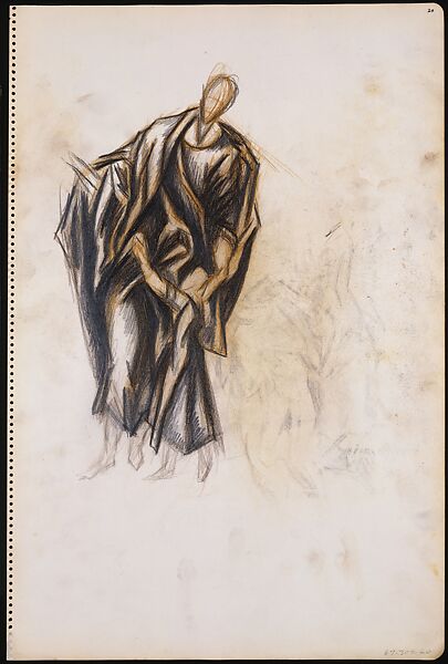 Untitled, Jackson Pollock (American, Cody, Wyoming 1912–1956 East Hampton, New York), Colored pencils and graphite on paper (recto) ; colored pencils and graphite on paper (verso) 