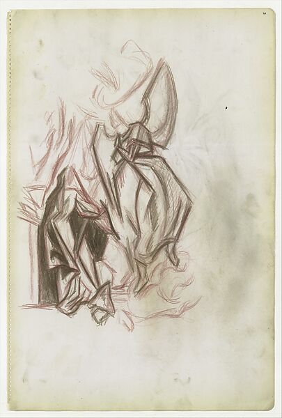 Untitled, Jackson Pollock (American, Cody, Wyoming 1912–1956 East Hampton, New York), Colored pencil and graphite on paper (recto) ; colored pencils on paper (verso) 