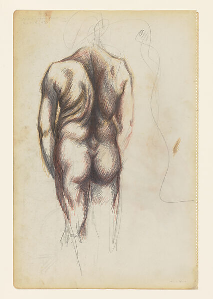 Untitled, Jackson Pollock (American, Cody, Wyoming 1912–1956 East Hampton, New York), Graphite and colored pencils on paper