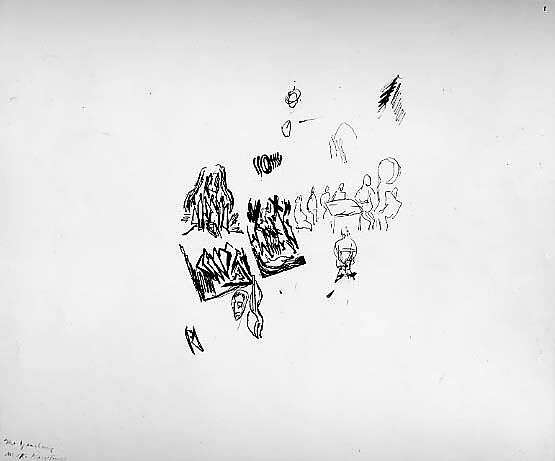 Untitled, Jackson Pollock (American, Cody, Wyoming 1912–1956 East Hampton, New York), Pen and black ink on paper 