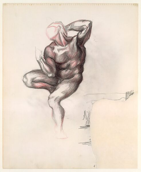 Untitled, Jackson Pollock (American, Cody, Wyoming 1912–1956 East Hampton, New York), Graphite and colored pencil on paper 