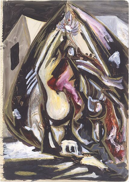Untitled, Jackson Pollock (American, Cody, Wyoming 1912–1956 East Hampton, New York), Gouache, colored pencils, and graphite on paper 