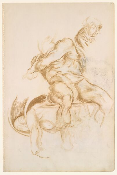Untitled, Jackson Pollock (American, Cody, Wyoming 1912–1956 East Hampton, New York), Colored pencil on paper (recto) ; colored pencil and graphite on paper (verso) 