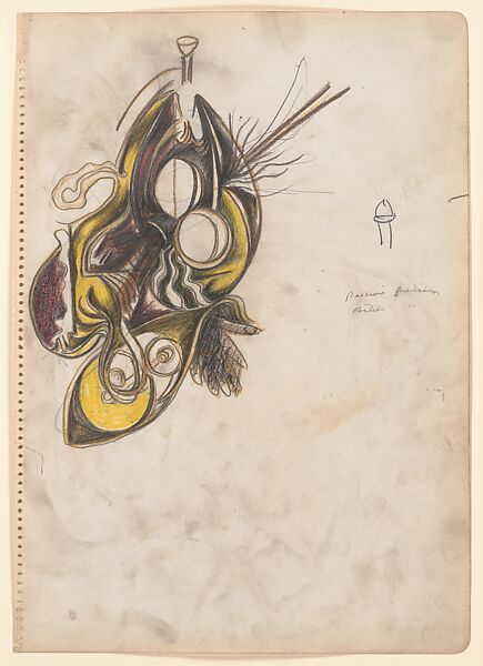 Untitled, Jackson Pollock (American, Cody, Wyoming 1912–1956 East Hampton, New York), Colored pencils and graphite on paper 