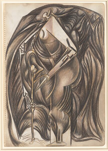 Untitled, Jackson Pollock (American, Cody, Wyoming 1912–1956 East Hampton, New York), Colored pencils and graphite on paper 