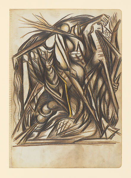 Untitled, Jackson Pollock (American, Cody, Wyoming 1912–1956 East Hampton, New York), Colored pencils and graphite on paper 