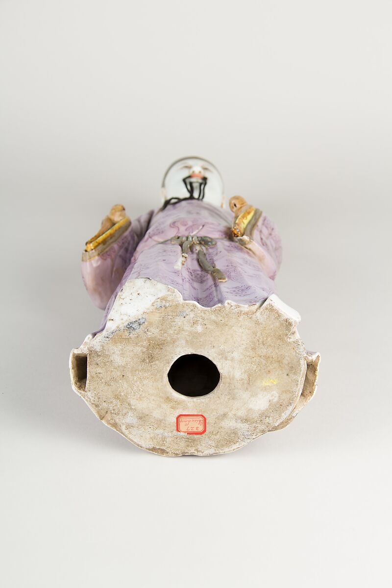 Figure of a Man, Porcelain painted in overglaze polychrome enamels (Jingdezhen ware), China