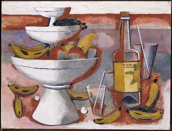 The White Fruit Bowl, Rufino Tamayo (Mexican, Oaxaca 1899–1991 Mexico City), Oil on canvas 