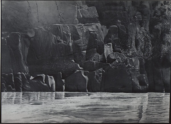 Rock and River, Merrill Mahaffey (American, born 1937), Acrylic on canvas 