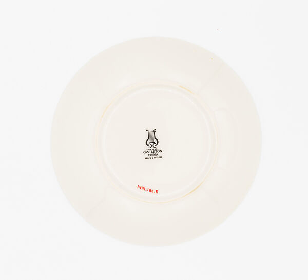 "Museum" Dessert Plate, Eva Zeisel (American (born Hungary), Budapest 1906–2011 New York City, New York), Porcelain