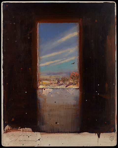 The Door, Number 1, Tim Storrier (Australian, born Sydney, 1949), Acrylic and wood, on wood 