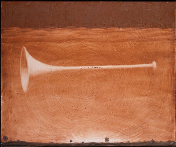 Untitled (Horn), Joe Andoe (American, born Tulsa, Oklahoma, 1955), Oil on canvas 