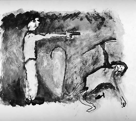 Passionate Crime, Tulio Diaz (Venezuelan, born 1958), Watercolor, brush and black ink, and ink wash on paper 