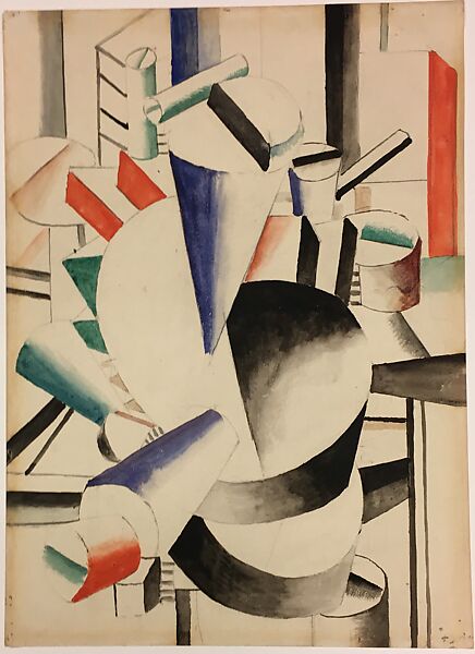 Study for "Mechanical Elements", Fernand Léger (French, Argentan 1881–1955 Gif-sur-Yvette), Watercolor and graphite on paper 