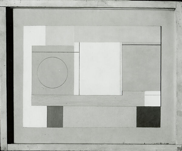 Untitled, Ben Nicholson (British, Denham 1894–1982 London), Collage of cut paper boards with opaque watercolor and graphite on paper board 