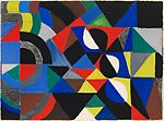 Colored Rhythm, Sonia Delaunay  French, born Ukraine, Gouache, pastel, and graphite on paper