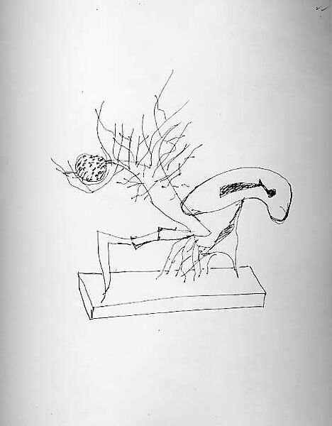 Untitled, Seymour Lipton (American, New York 1903–1986 Locust Valley, New York), Ink on paper 